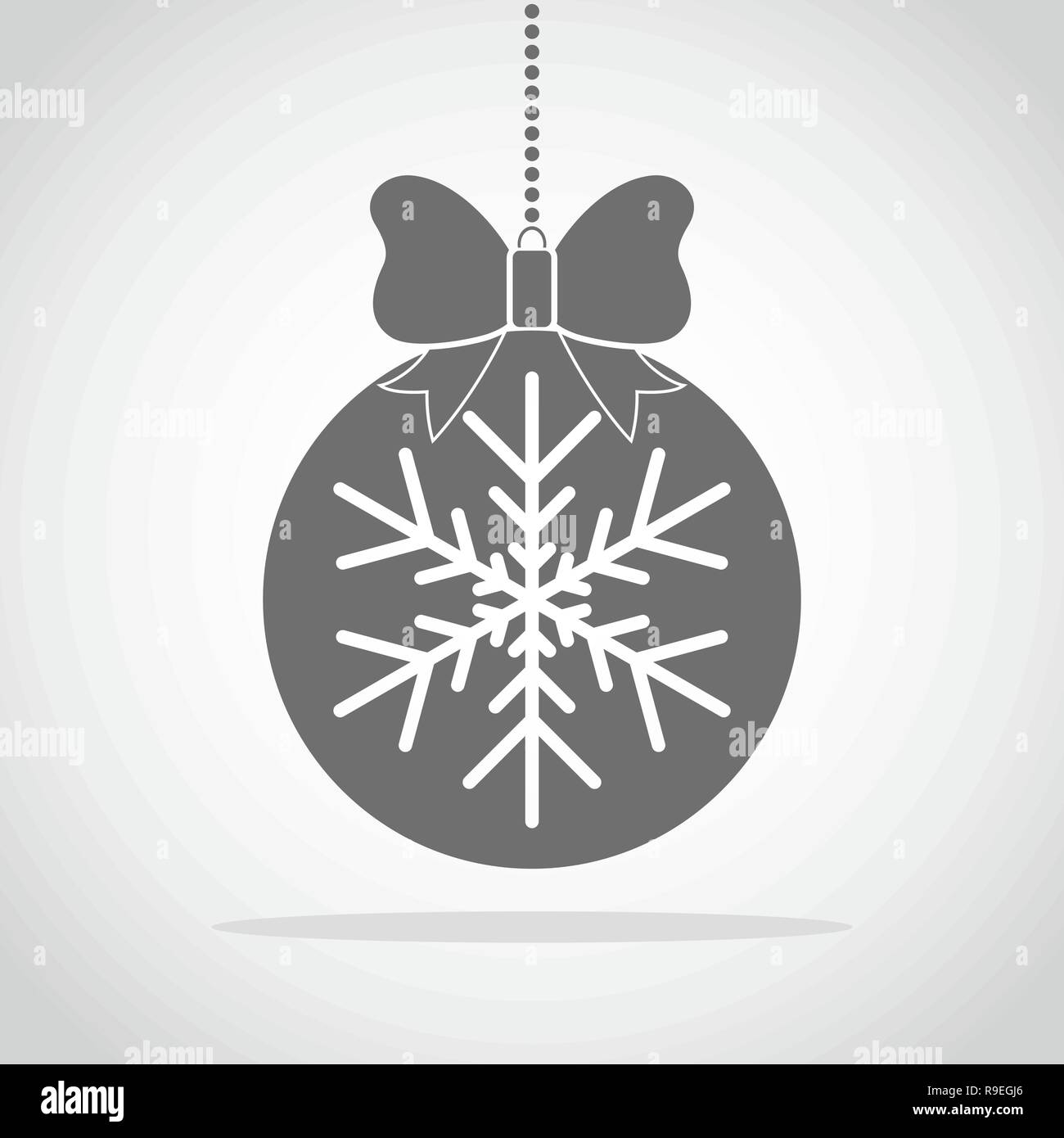 Decorative christmas ball icon vector Stock Vector Images - Alamy