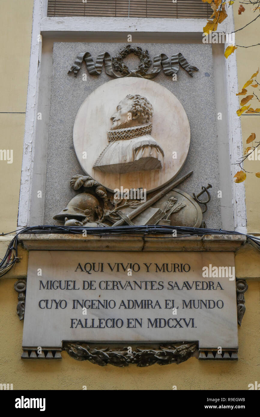 House of spanish writer Miguel de Cervantes Saavedra, Calle de