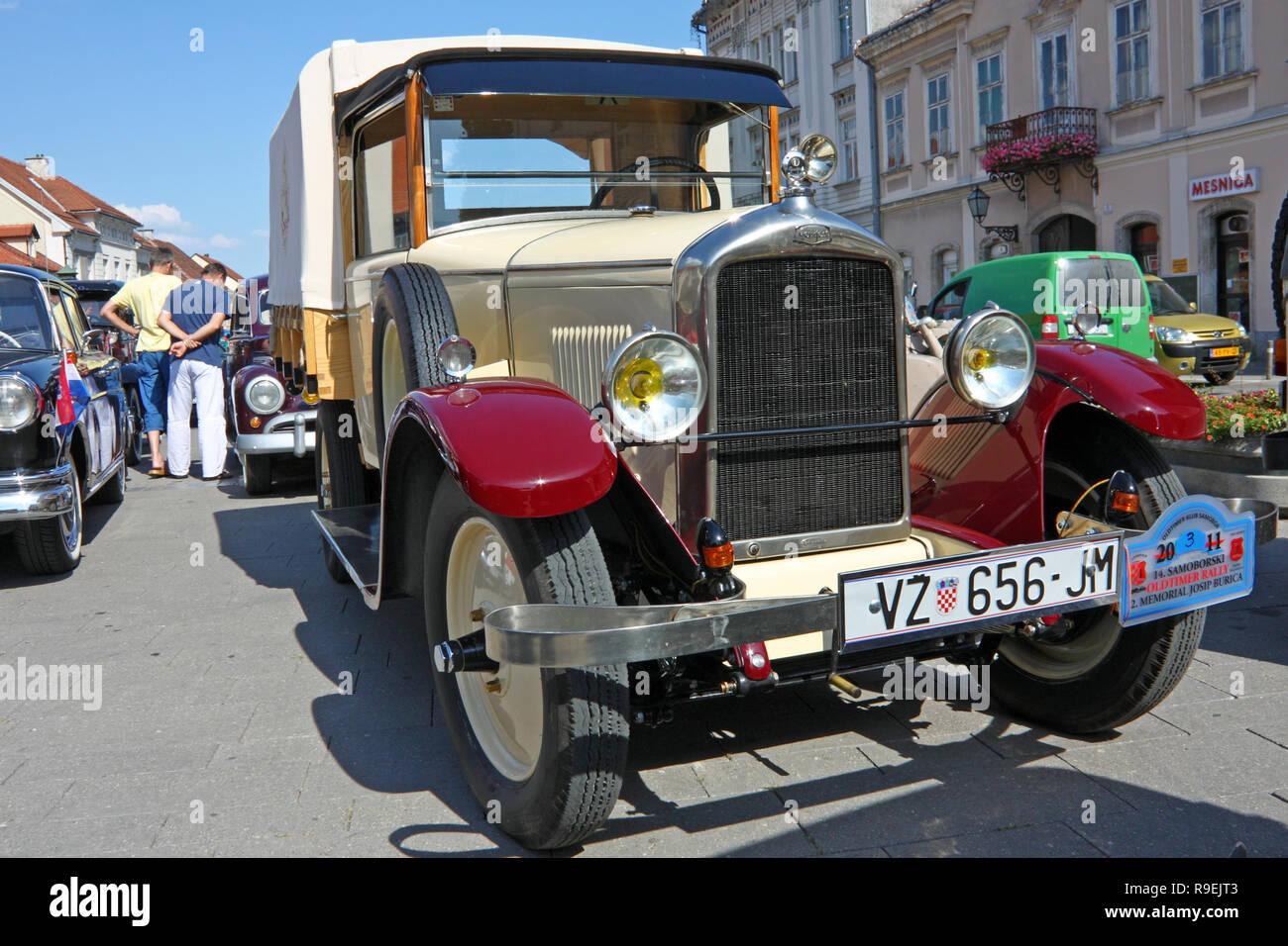 CROATIA SAMOBOR, 17 JULY 2011: Peugeot 201 pick-up truck, ''14. Oldtimer Rally'' in Samobor, Croatia Stock Photo