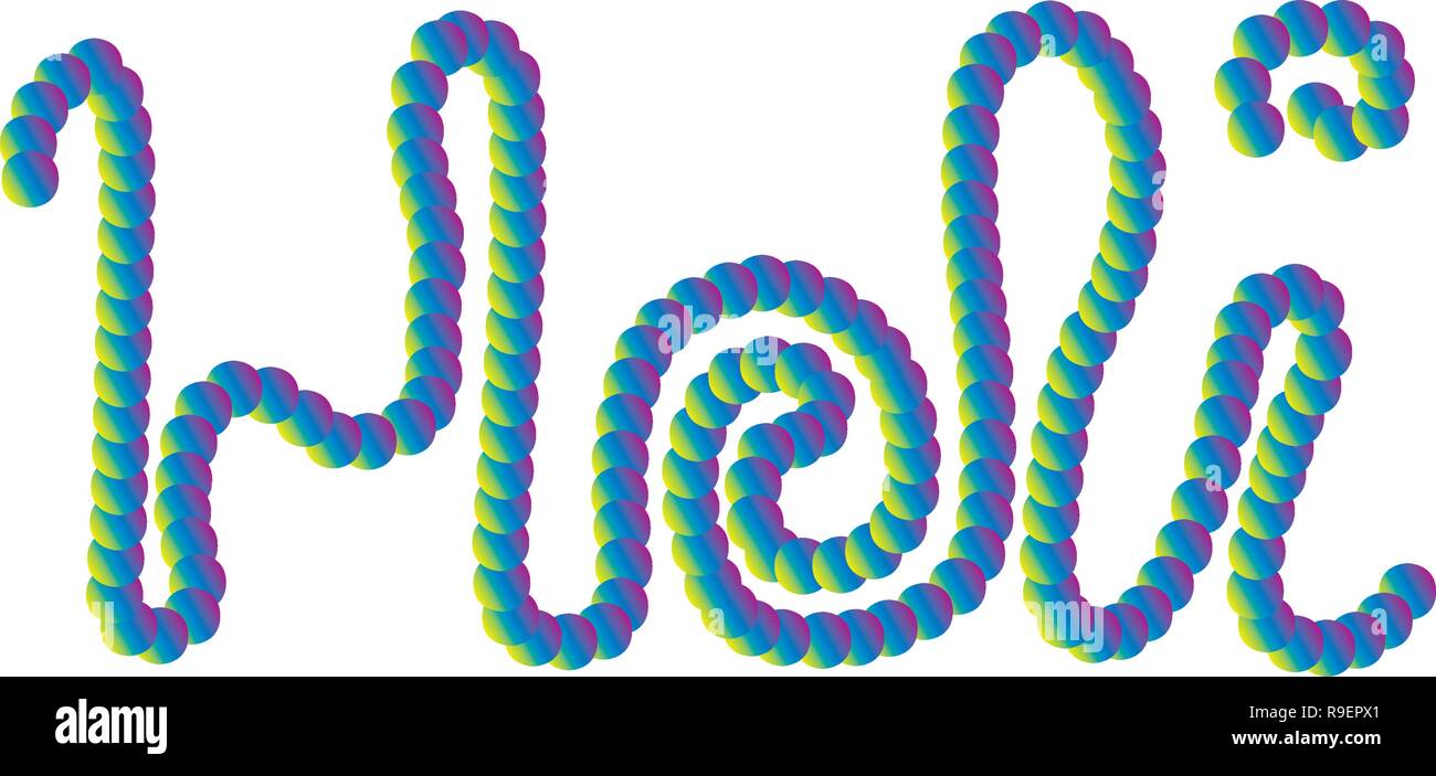 Holi Hindu Spring Festival The Name Of The Event From The Circles With A Bright Gradient Stock Vector Image Art Alamy