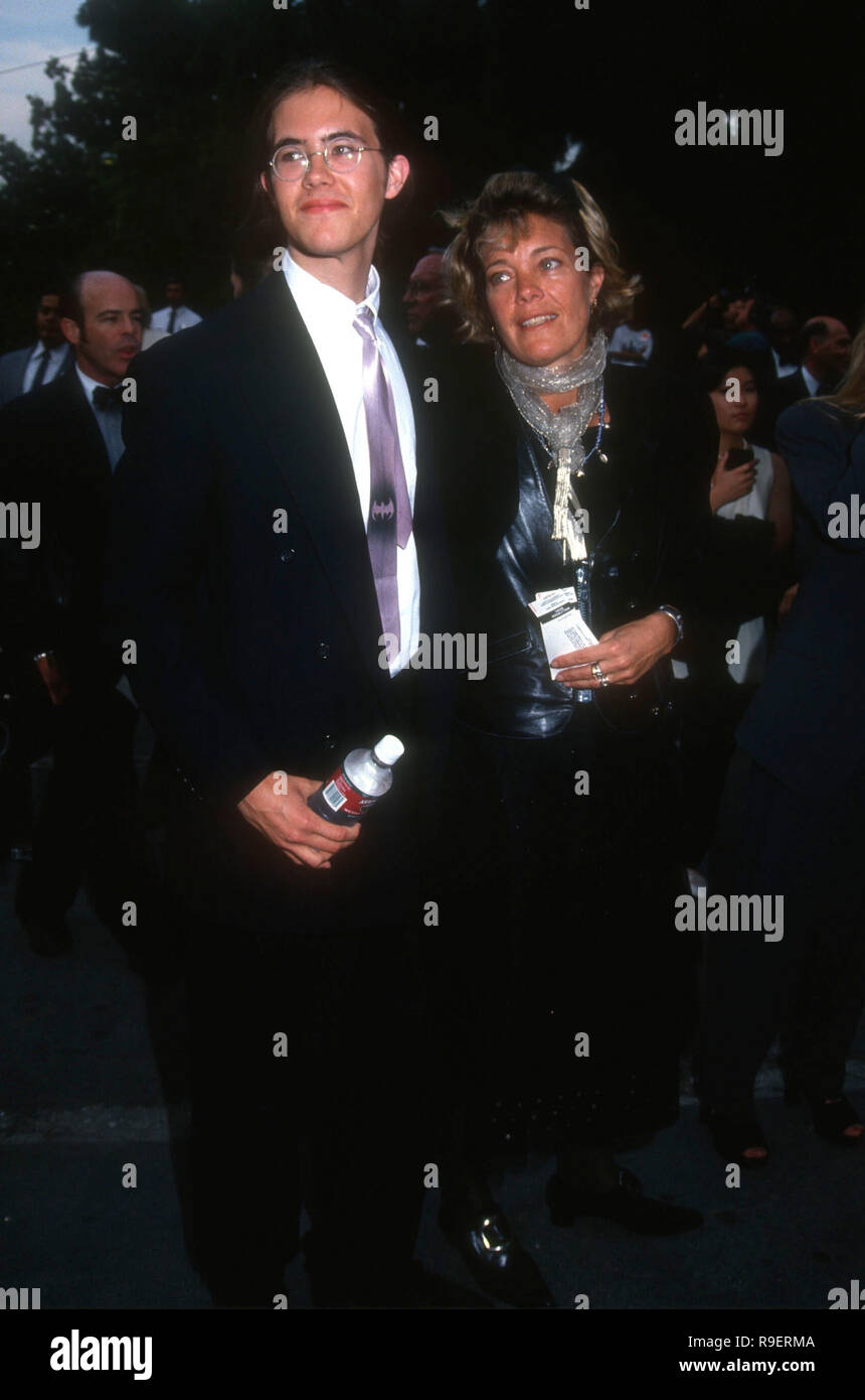 Hollywood Ca June 3 Actor Oz Perkins And Mother Berry Berenson Attend The Seventh Annual California Fashion Industry Friends Of Aids Project Los Angeles Apla Benefit Dinner And Fashion Show To