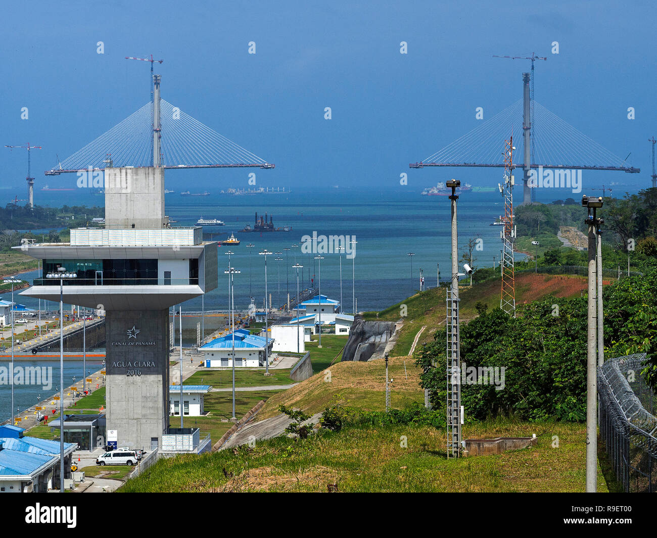 Karibik - Panamakanal Stock Photo