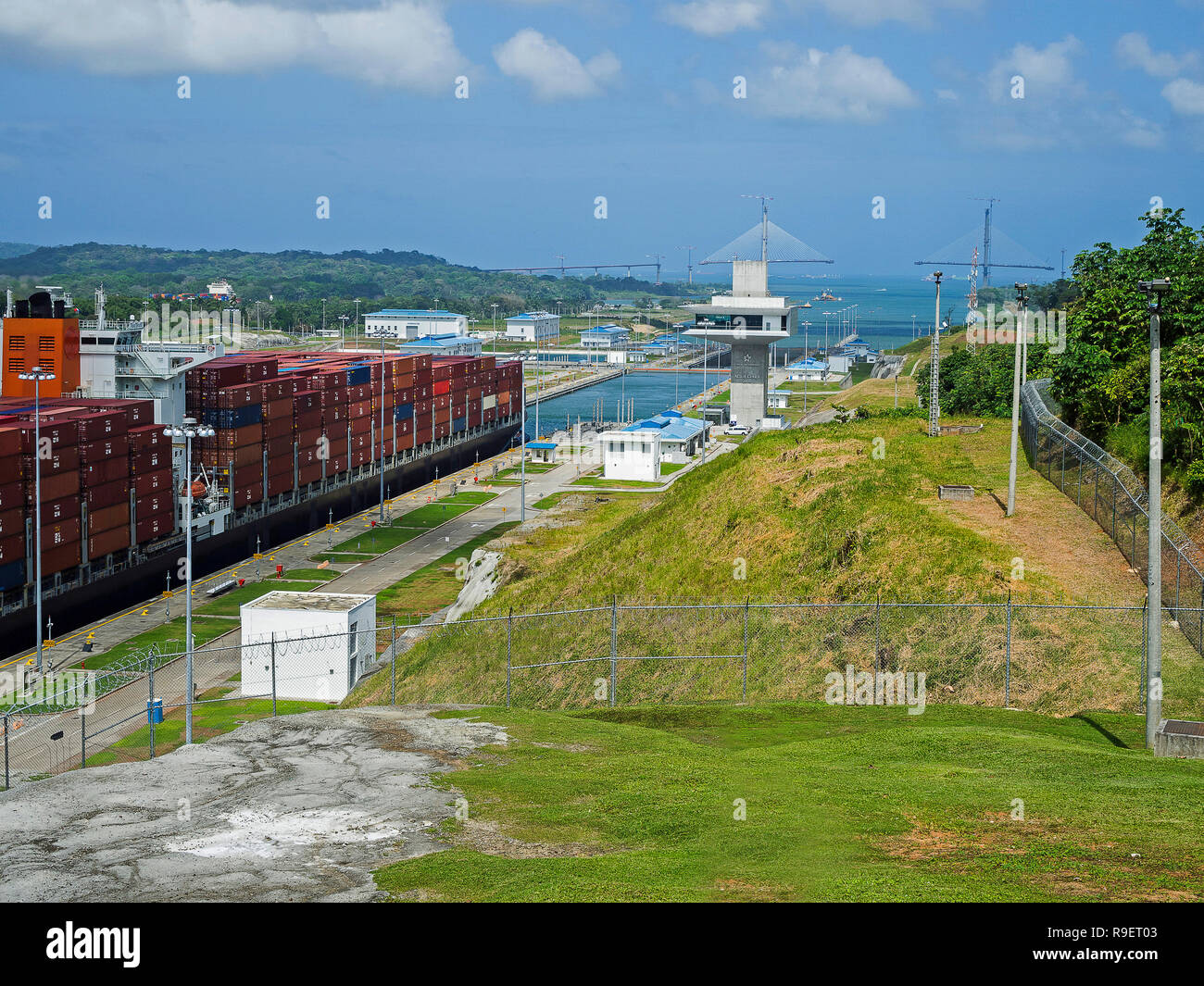 Karibik - Panamakanal Stock Photo