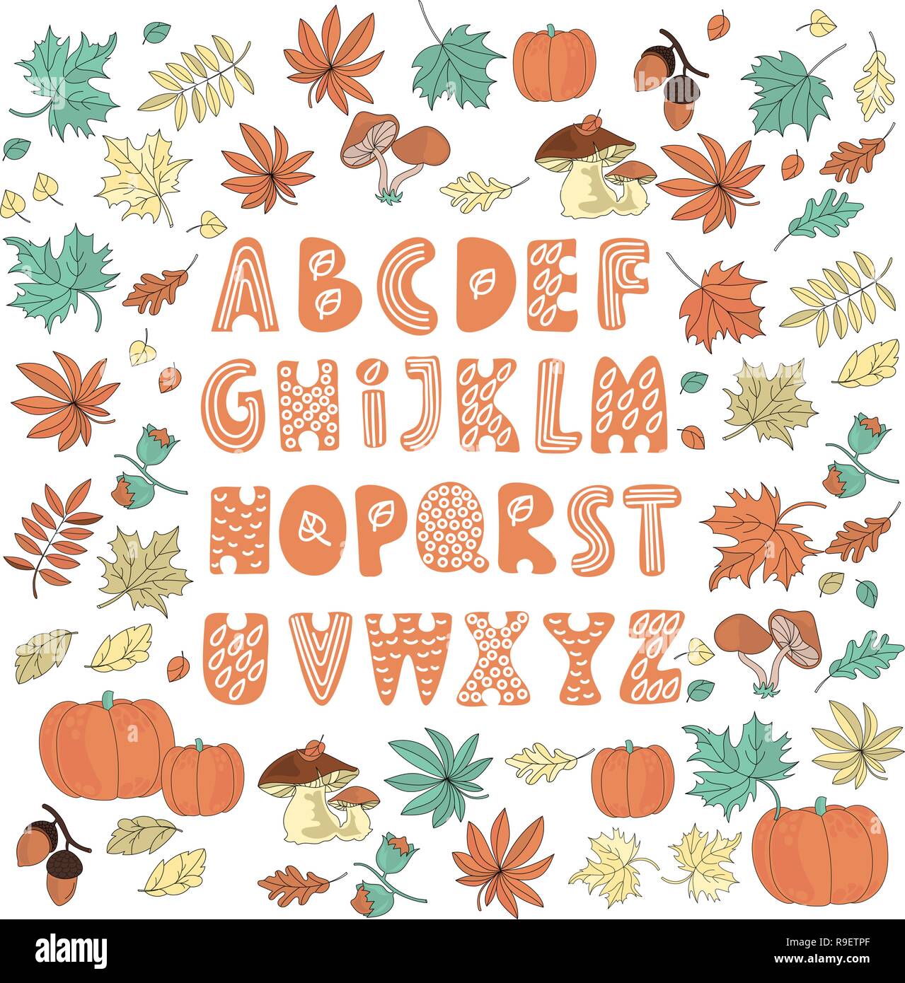 Alphabet pictures Stock Vector Images - Alamy