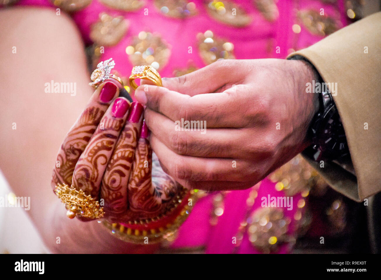 Hindu Engagement Ceremony Stock Photos Hindu Engagement Ceremony