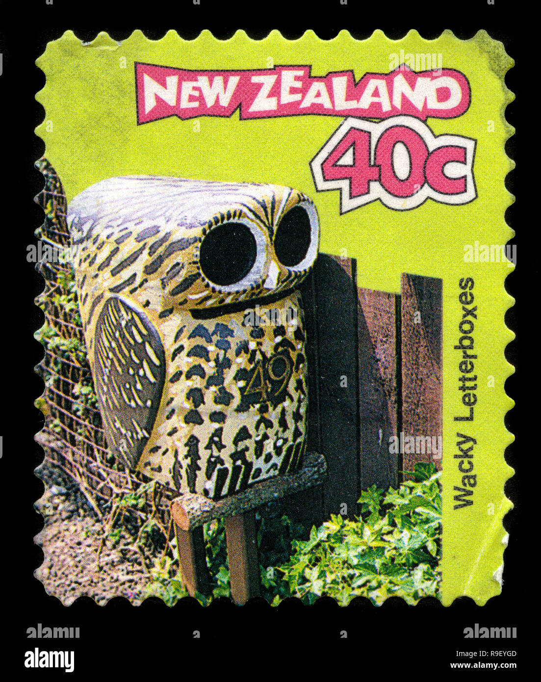 Postage stamp from New Zealand in the Curious Letterboxes series issued