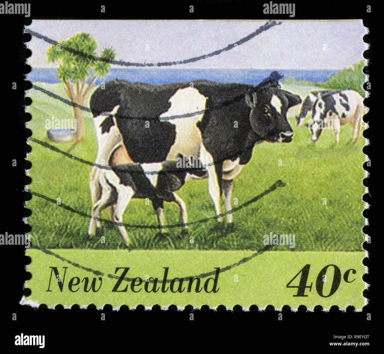 Nz Post Rural Sticker Postage stamp from New Zealand in the Farmyard Animals series issued in ...