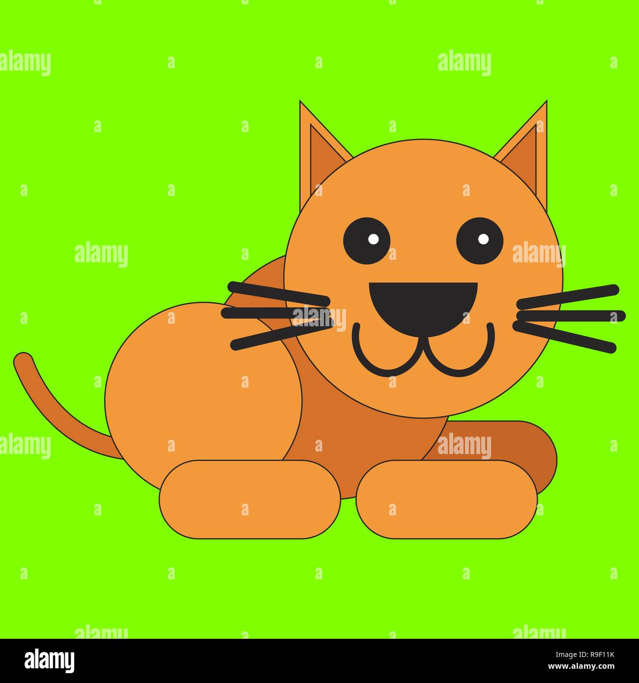 Cat angry emoji pet evil emotions avatar kitty Vector Image