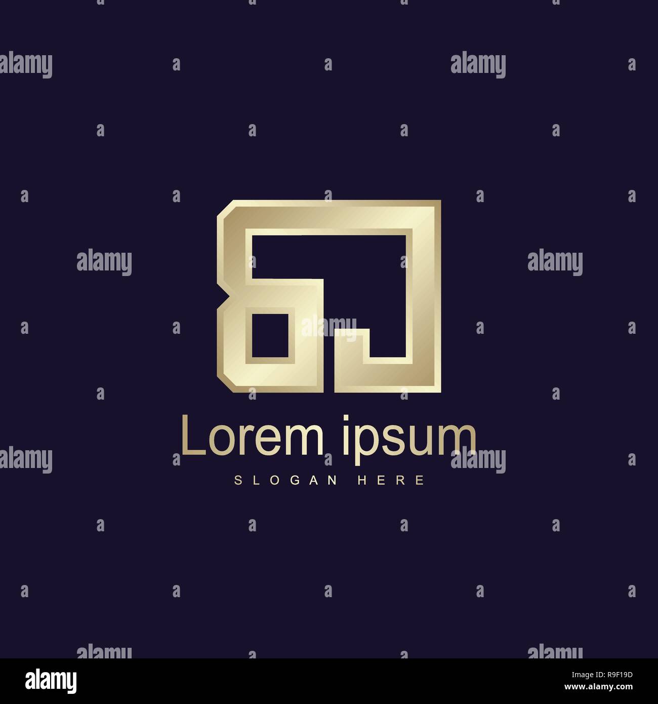 Bj logo Stock Vector Images Alamy