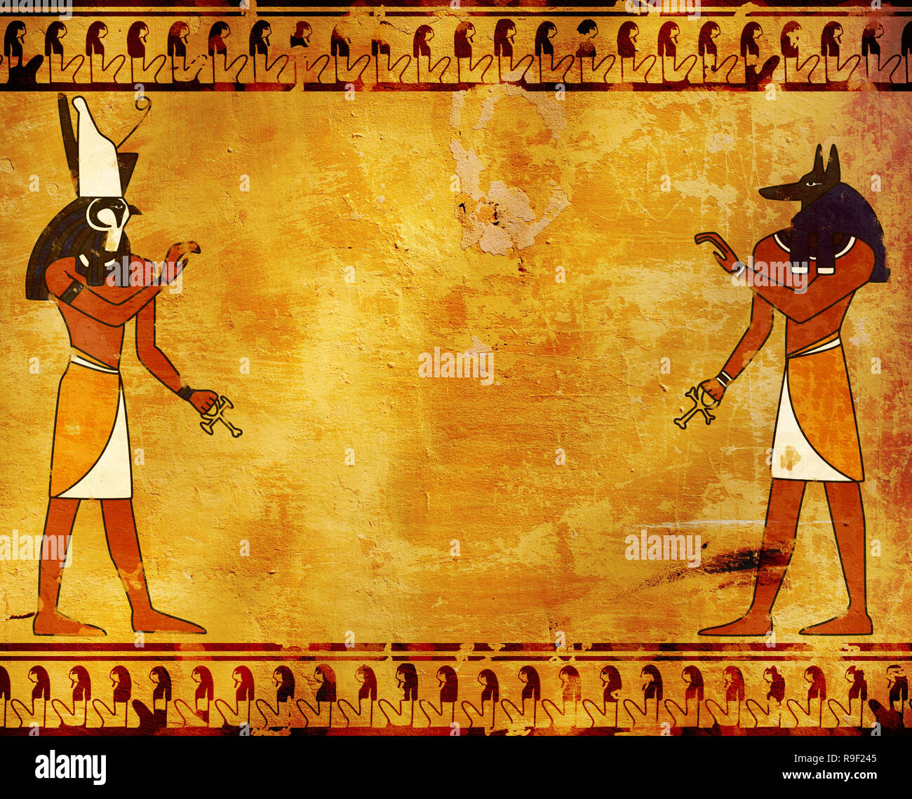 Background With Egyptian Gods Images Anubis And Horus Stock Photo Alamy Background With Egyptian Gods Images Anubis And Horus Stock Photo Alamy