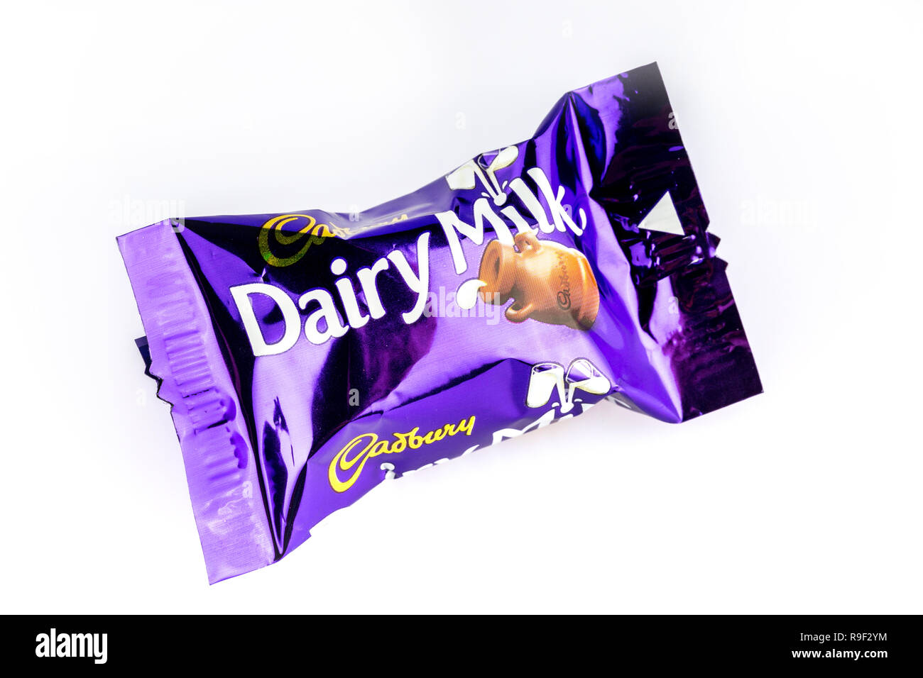 Dairy Milk Cadburys Heroes chocolate on a white background Stock Photo