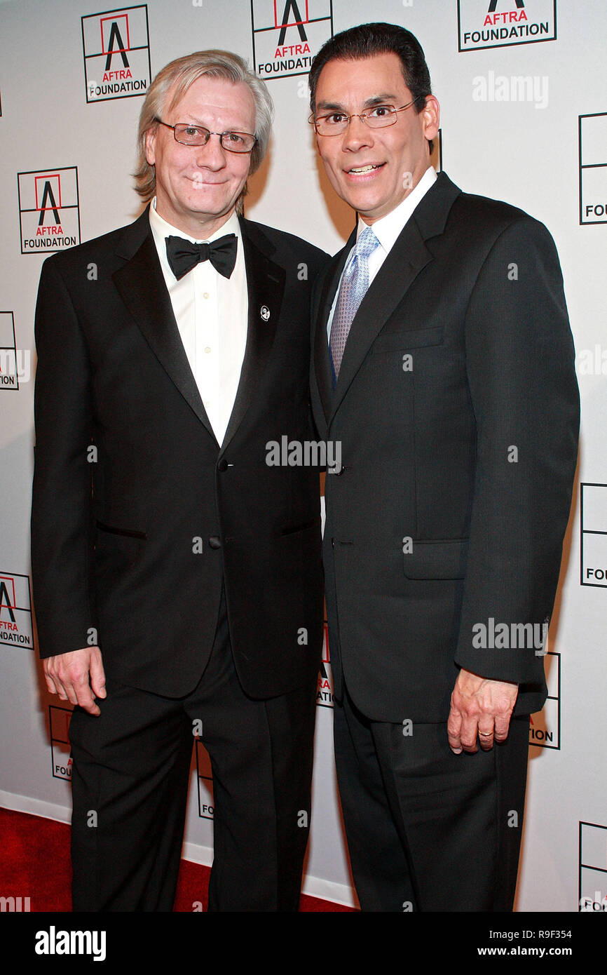 NEW YORK - FEBRUARY 22: Radio personality Jim Kerr and TV personality