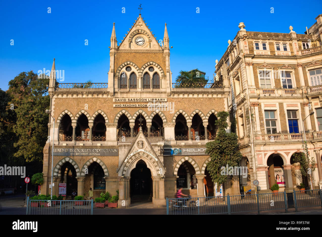 The David Sassoon Library in Kala Ghoda area, Mumbai, India, one of the many colonial era buildings in the area Stock Photo