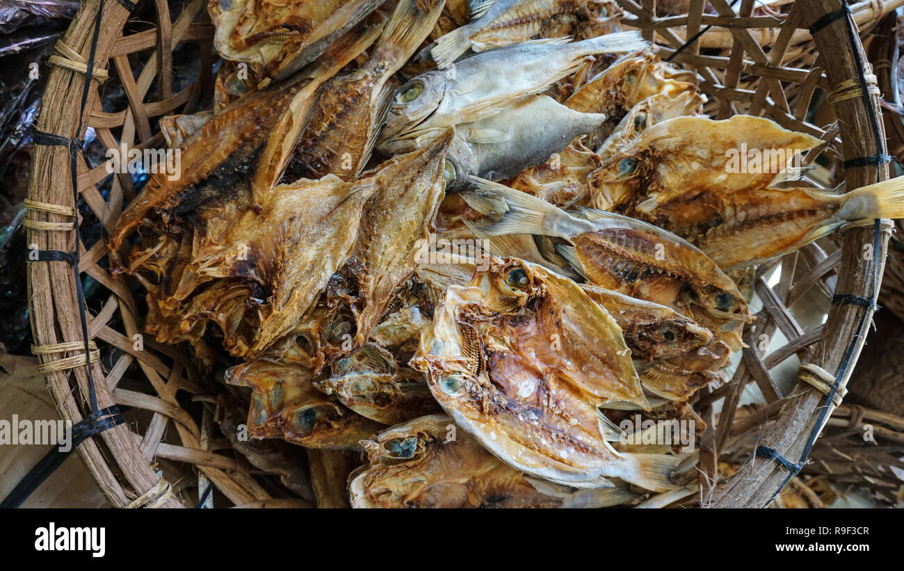Dried Fish Market Pagadian Zamboanga Philippines Stock Photo