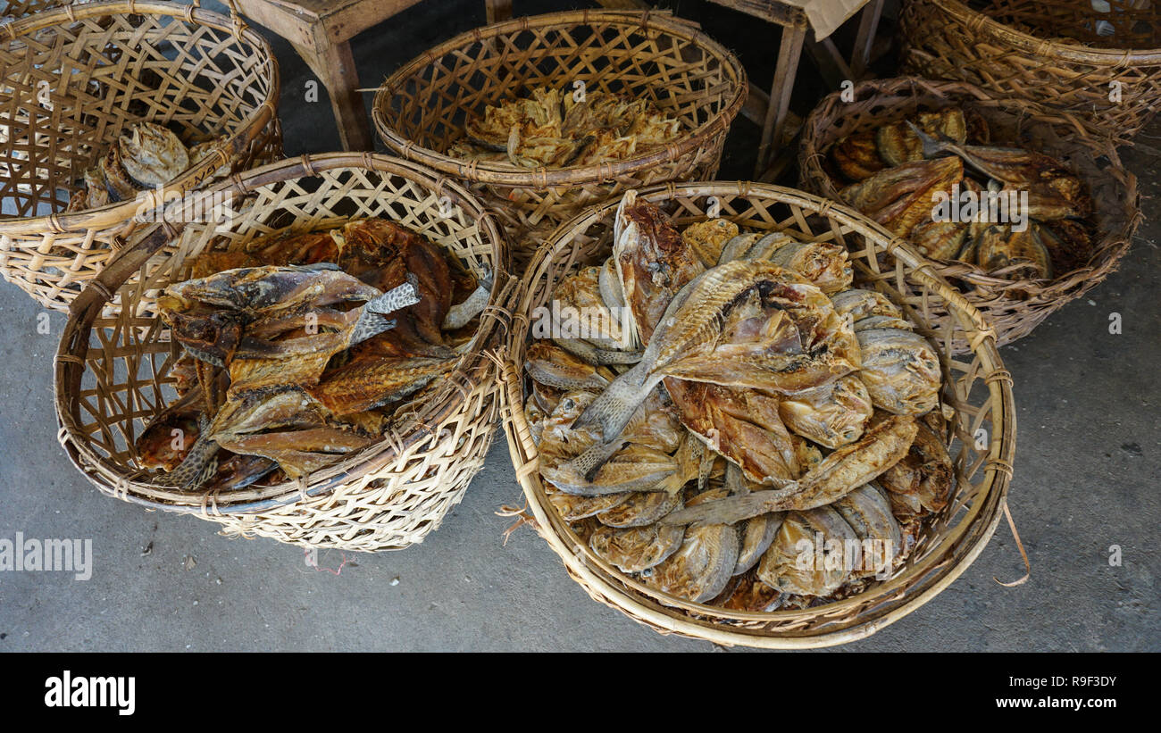Dried Fish Market Pagadian Zamboanga Philippines Stock Photo