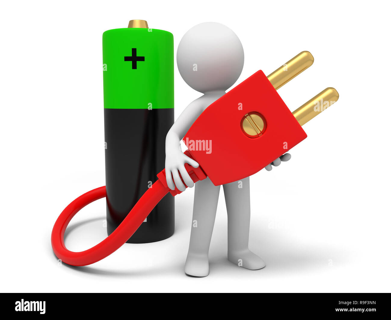 3d render battery hi-res stock photography and images - Alamy