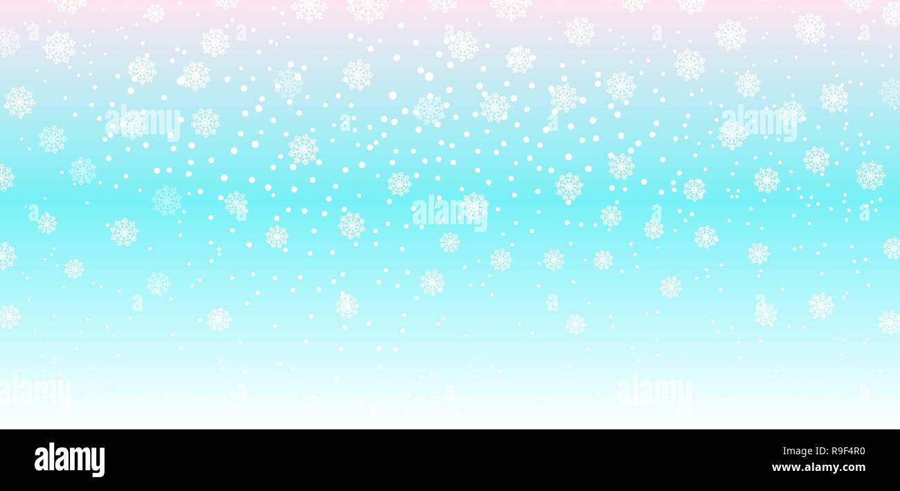 Falling snow background. Vector illustration with snowflakes. Winter ...