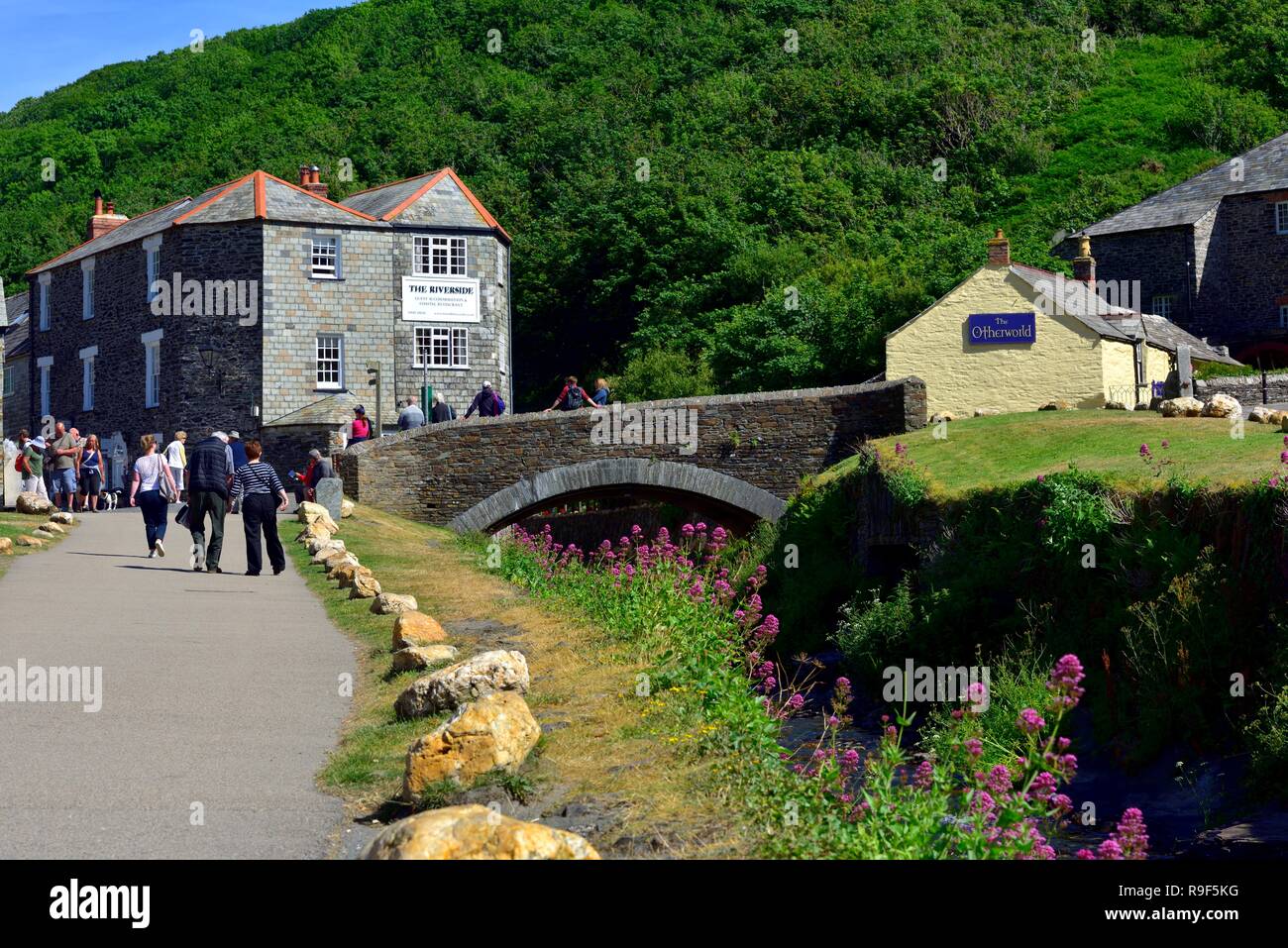 River Valency,Boscastle,Cornwall,England,UK Stock Photo