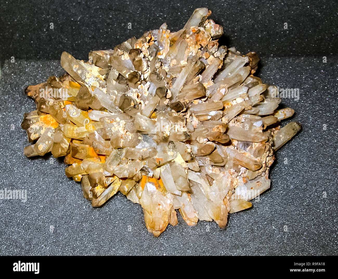 Crystals of minerals of rocks. The beauty of natural stones Stock Photo