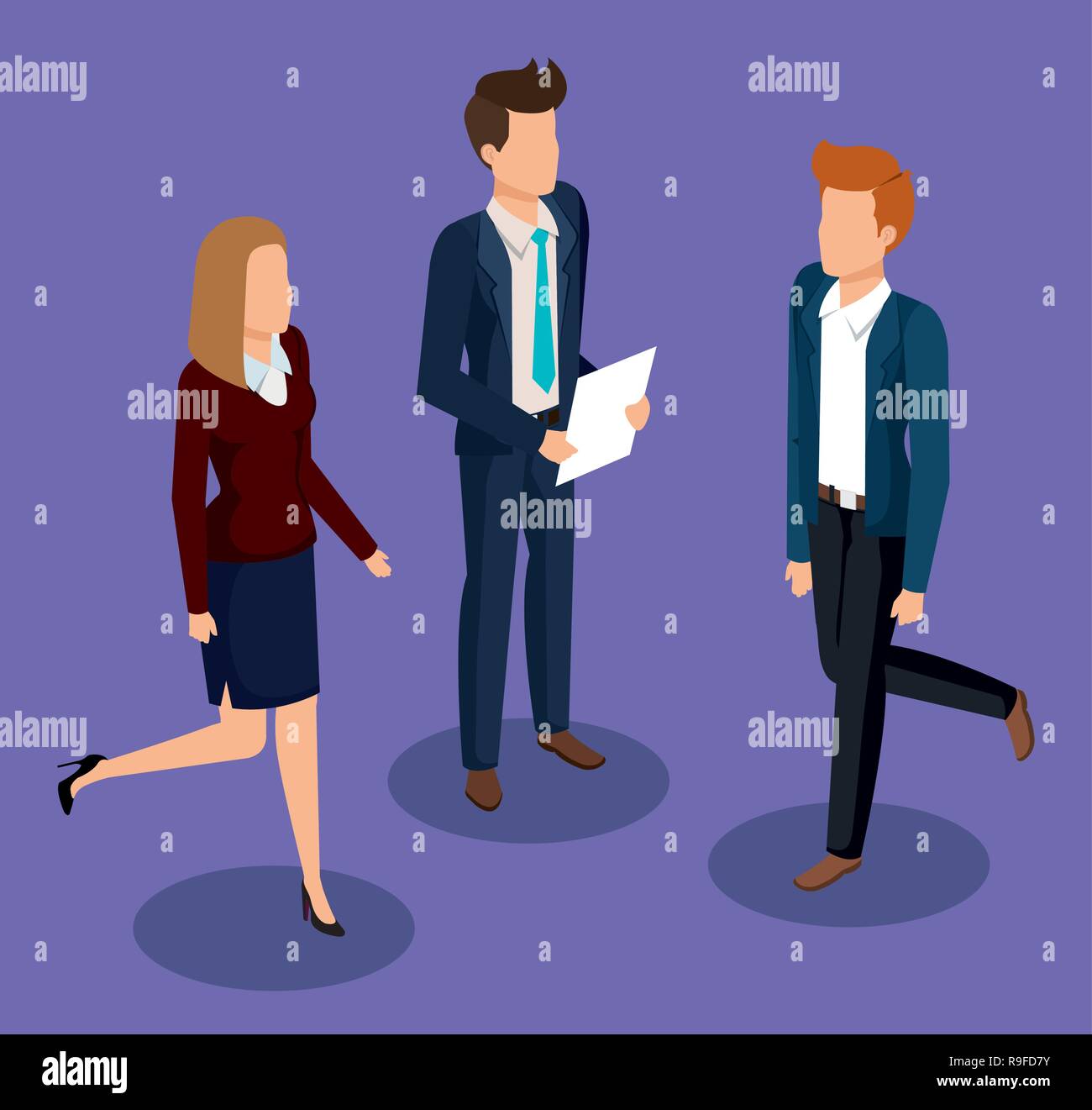 group of business people avatars characters Stock Vector Image & Art ...