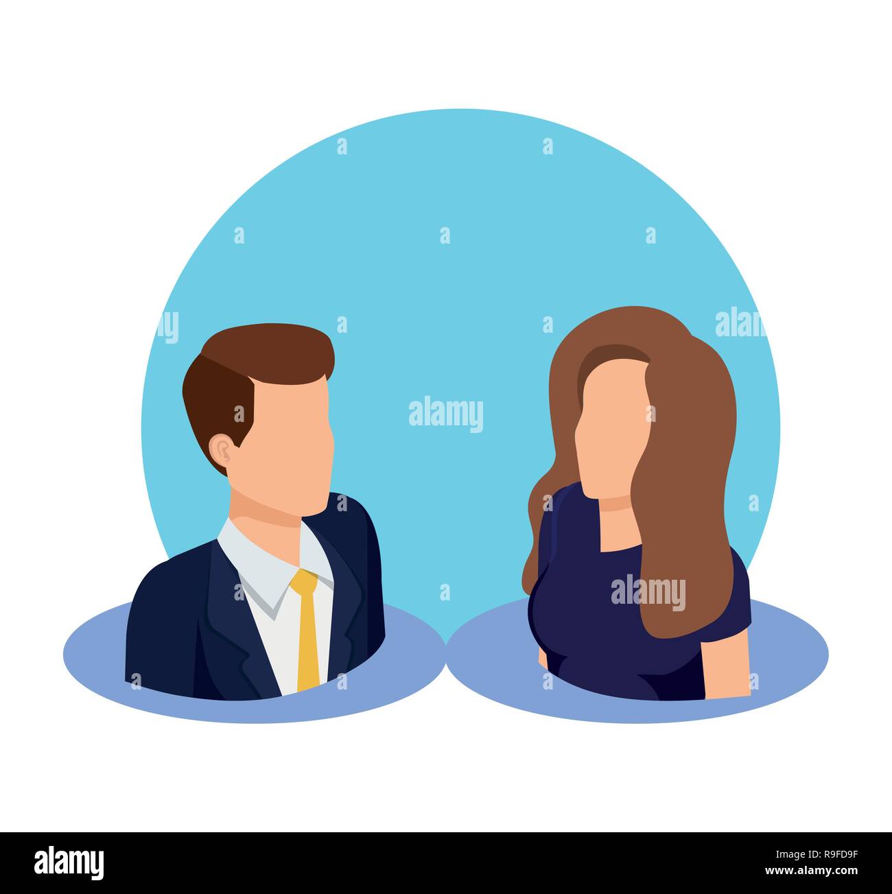 business couple avatars characters Stock Vector Image & Art - Alamy