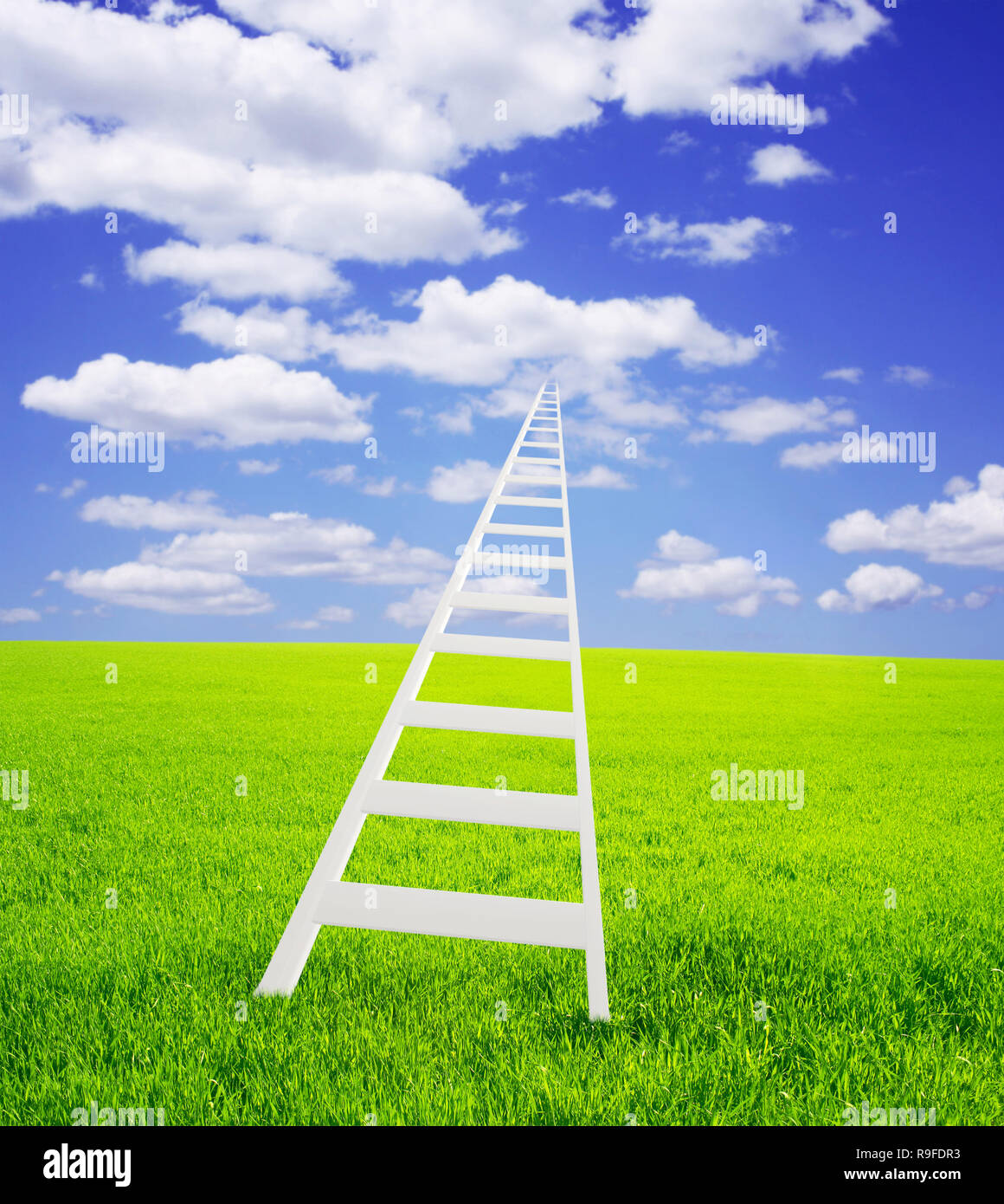 Liminal Image Ladder Conceptual image steps in hi-res stock photography and images - Alamy