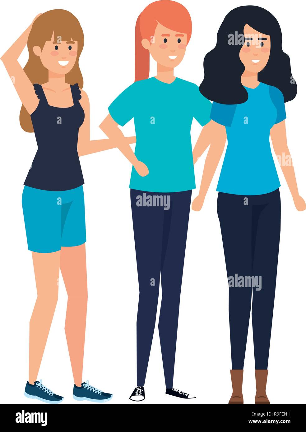 group of businesswomen avatars characters Stock Vector Image & Art - Alamy