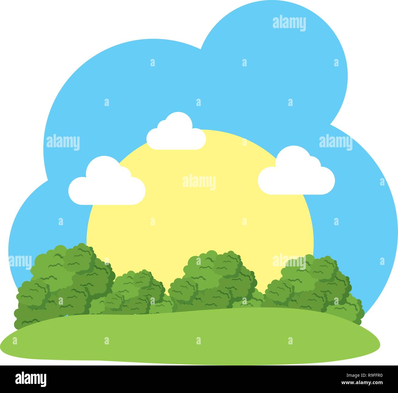 camp field landscape scene Stock Vector Image & Art - Alamy