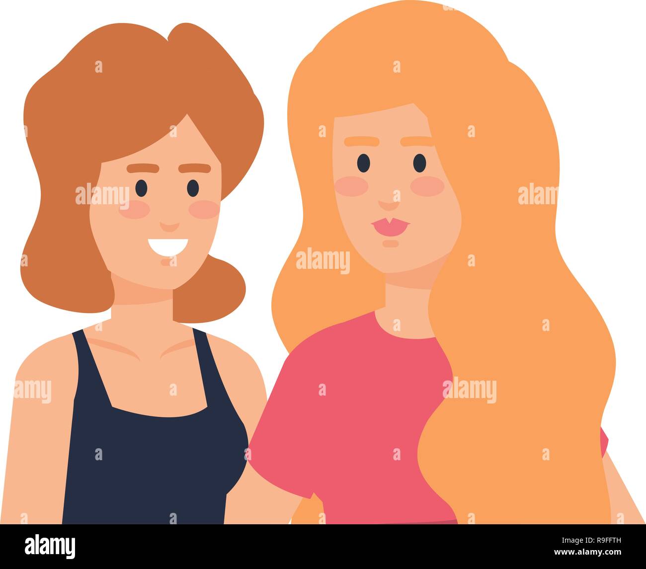 couple of women characters Stock Vector Image & Art - Alamy