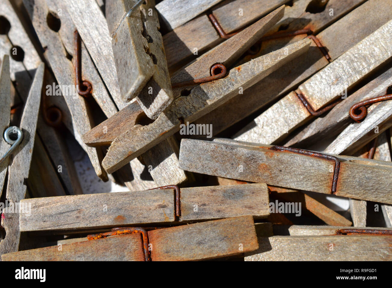 Wooden pegs hi-res stock photography and images - Alamy