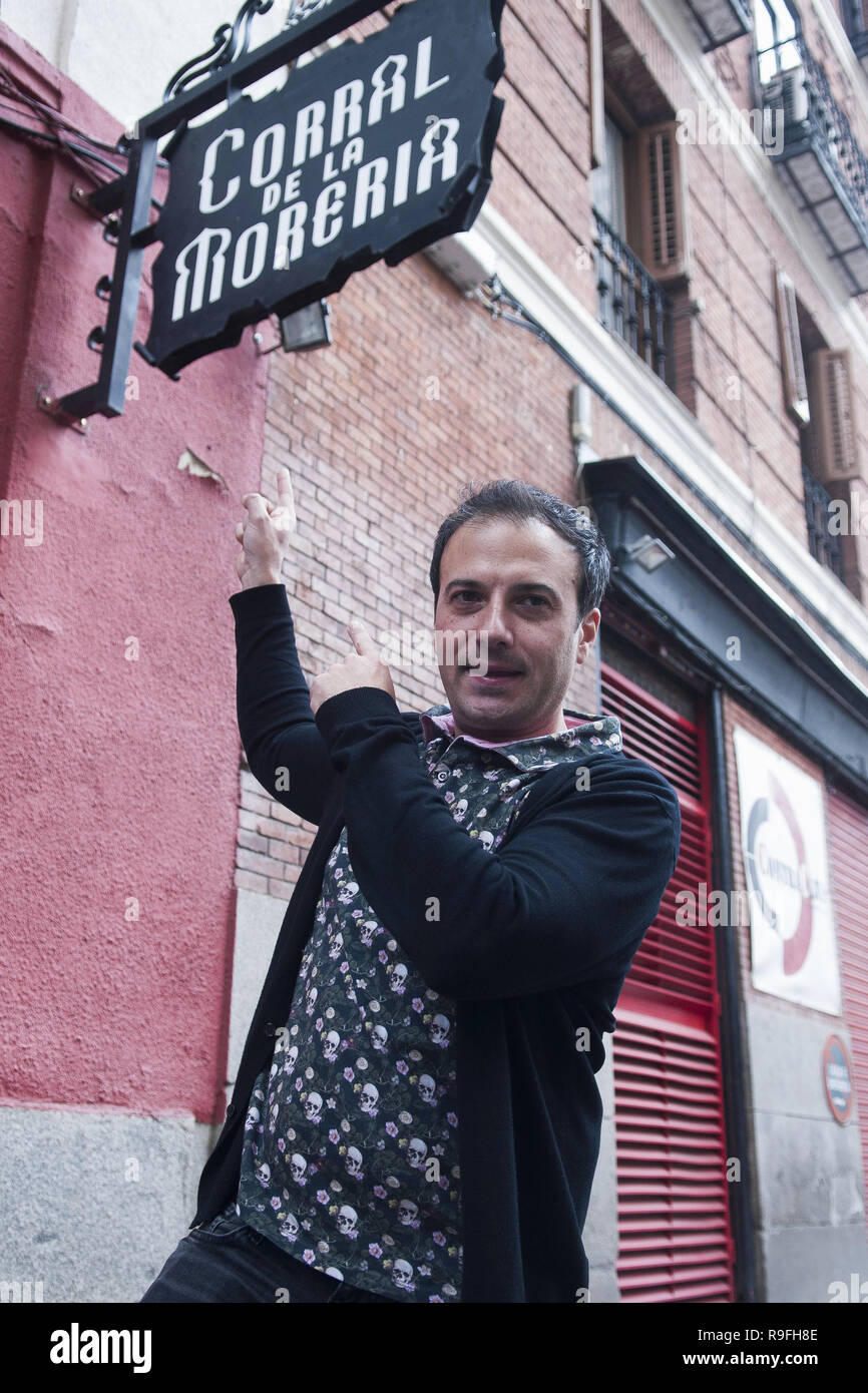 Chef David Garcia Poses At The Corral De La Moreria That Has Just Been Recognised With His First Michelin Star At The Gala Of The Michelin Guide Spain And Portugal 19 In