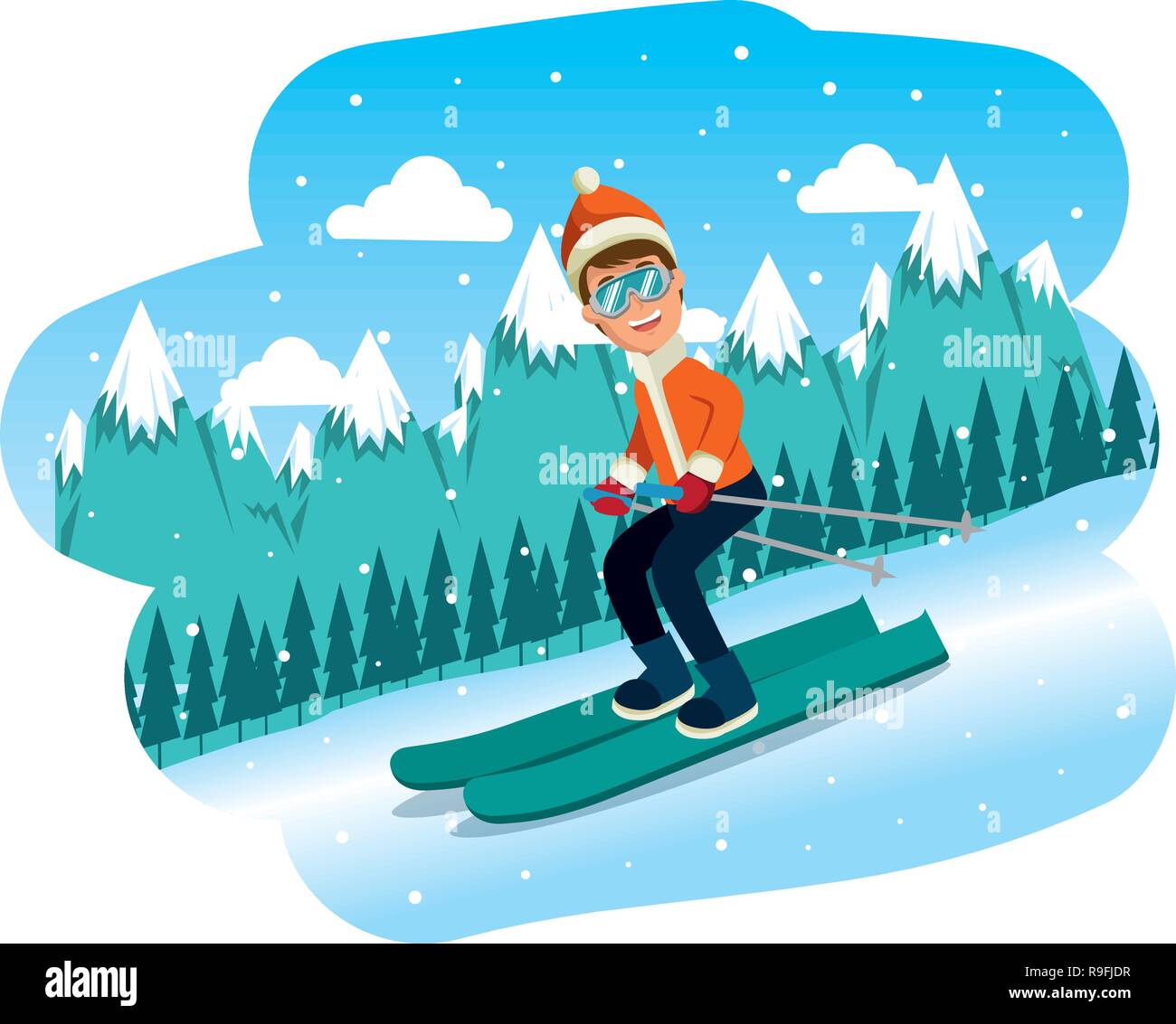 Snowscape banner hi-res stock photography and images - Alamy