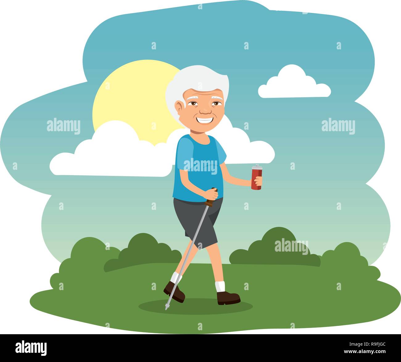 Old Man In The Camp Scene Stock Vector Image Art Alamy old-man-in-the-camp-scene-stock-vector-image-art-alamy