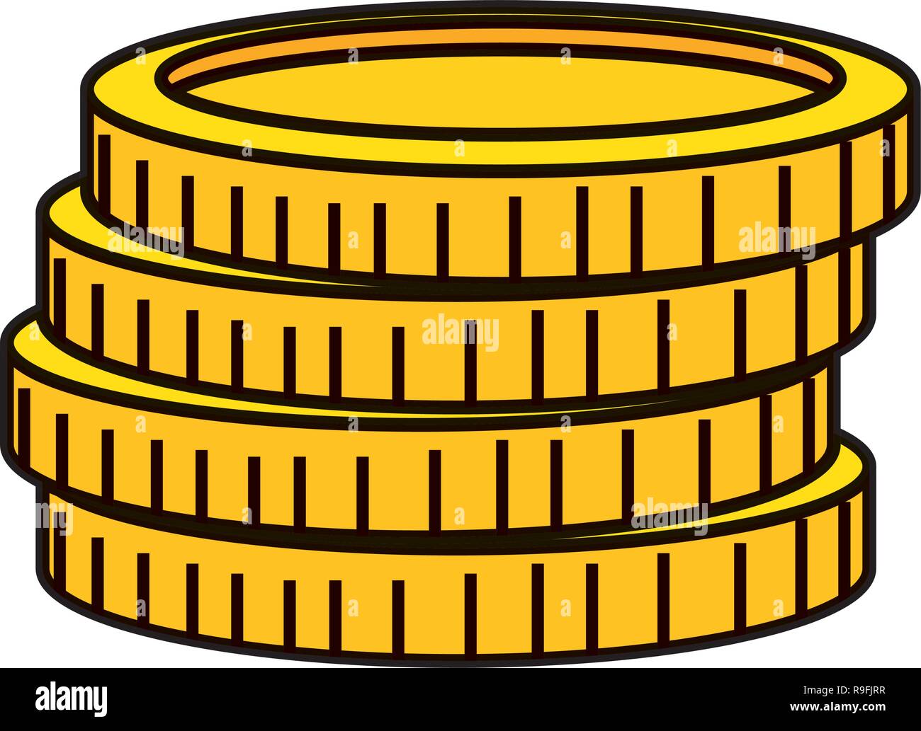 coins cash money isolated icon Stock Vector Image & Art - Alamy