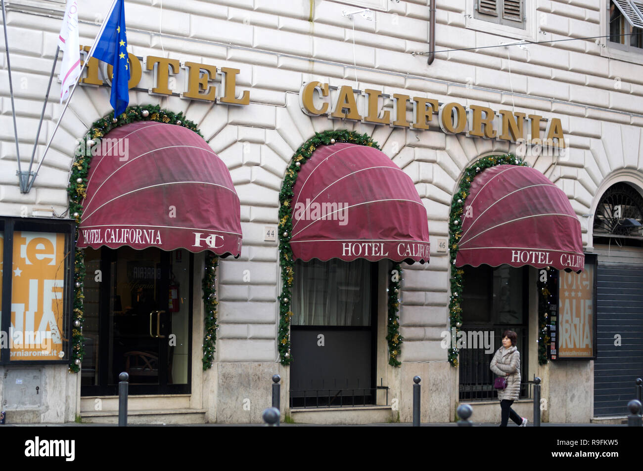 Hotel California, Rome, Lazio, Italy Stock Photo