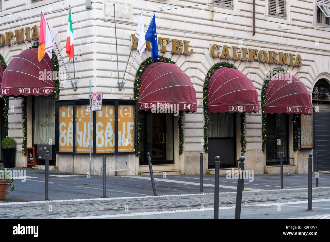 Hotel California, Rome, Lazio, Italy Stock Photo