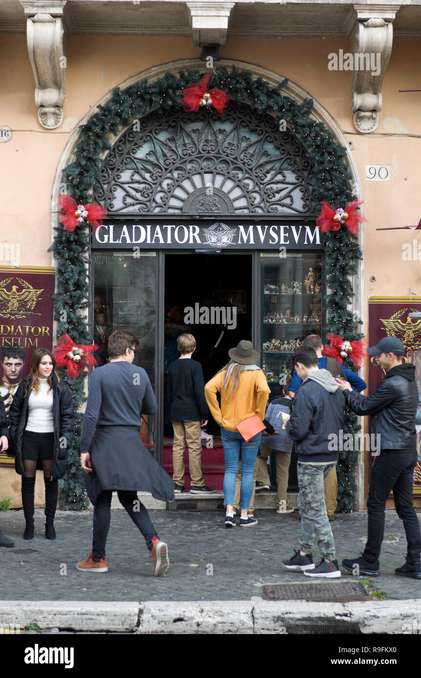 Gladiator Museum, piazza Navona, Rome, Italy Stock Photo