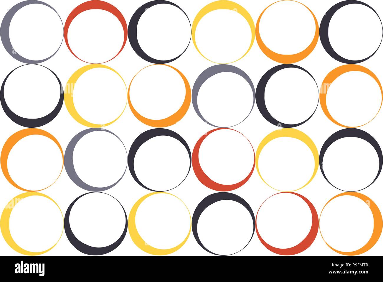 Abstract, seamless background pattern made with circles. Colorful and ...