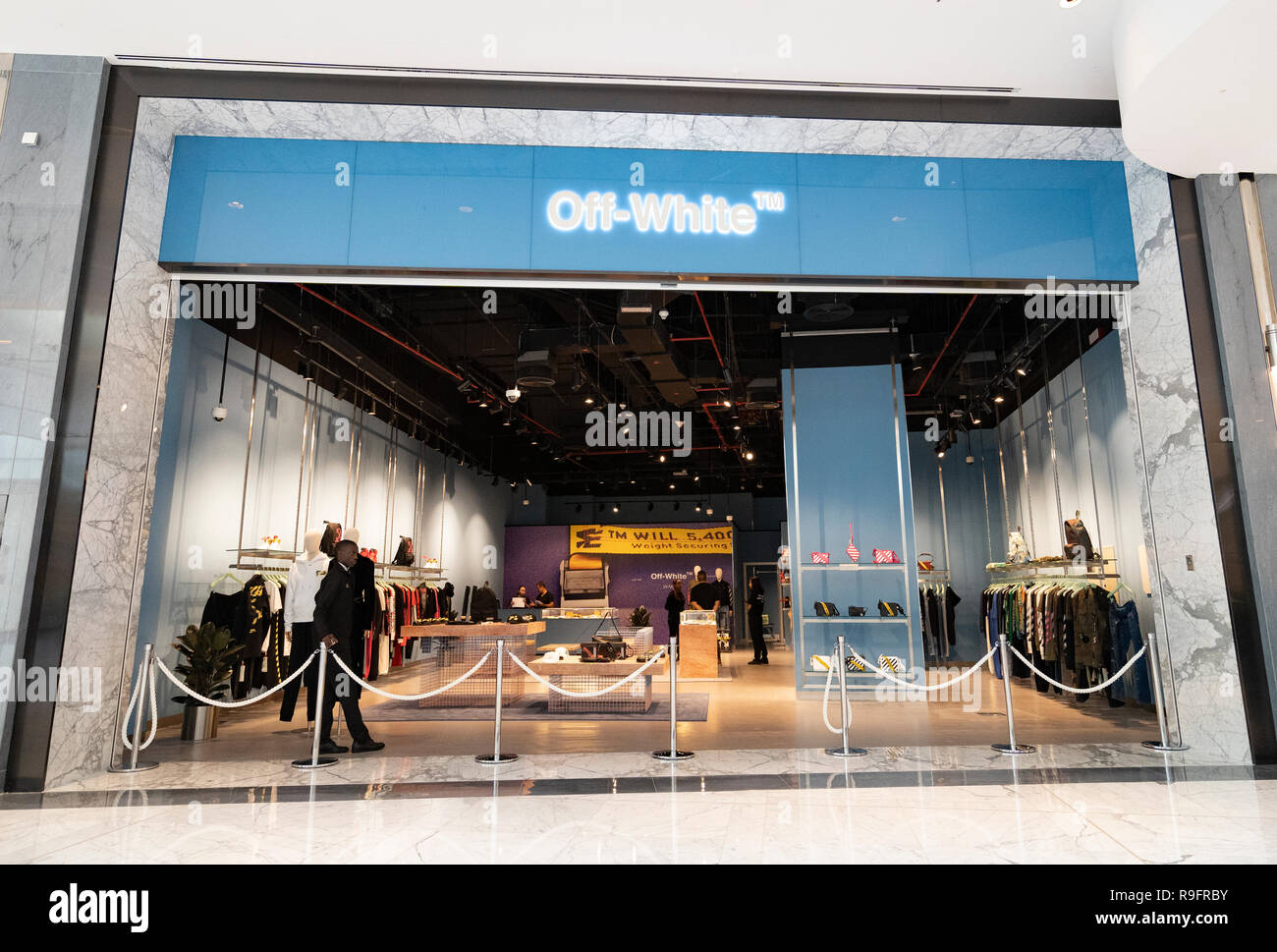 Off White boutique at Dubai Mall Fashion Avenue , Downtown Dubai, United  Arab Emirates Stock Photo - Alamy