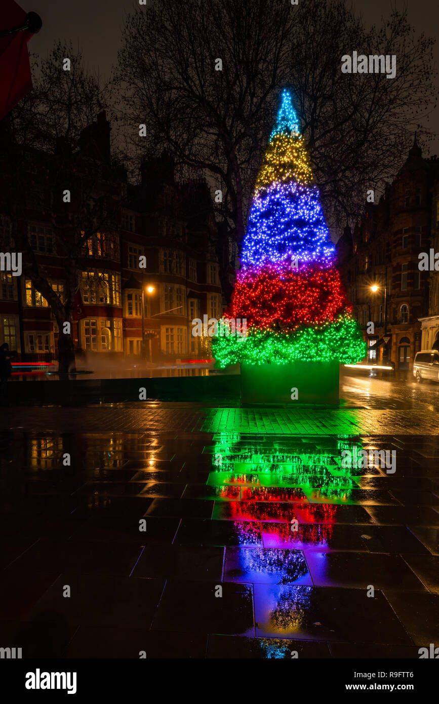 LONDON DECEMBER 23, 2018 The Connaught hotel's iconic Christmas tree