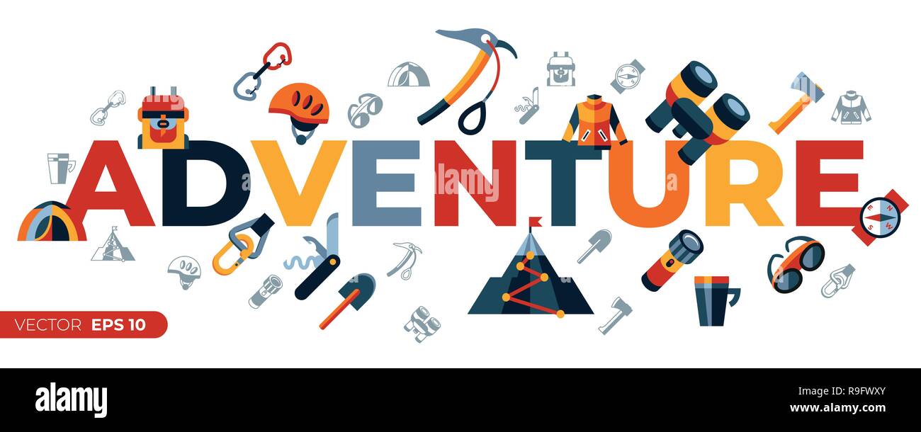 Digital vector mountaineering technology icons set infographics Stock Vector