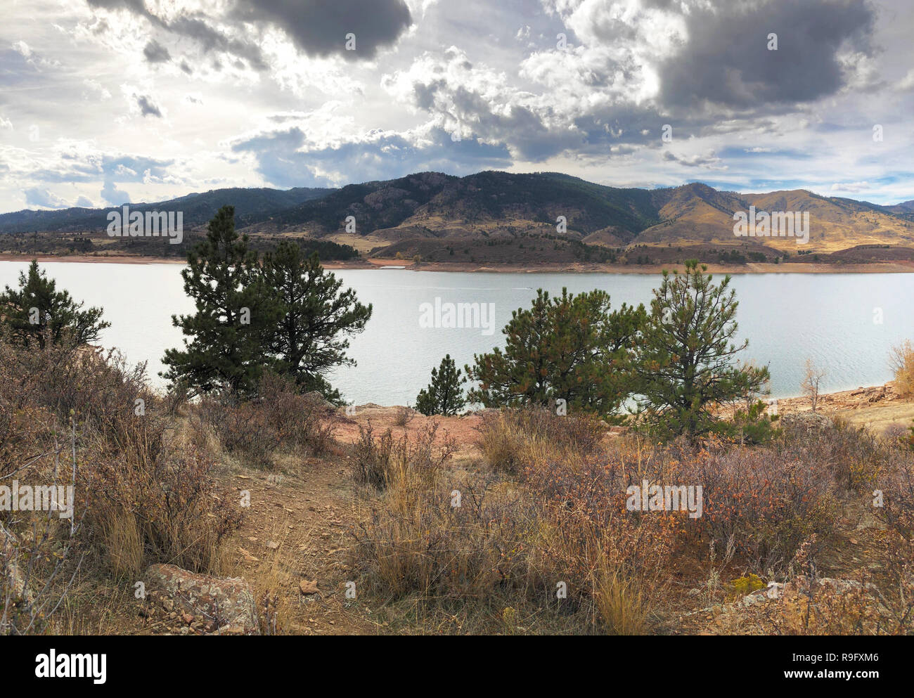 Horsetooth Reservoir, Fort Collins, Colorado Stock Photo