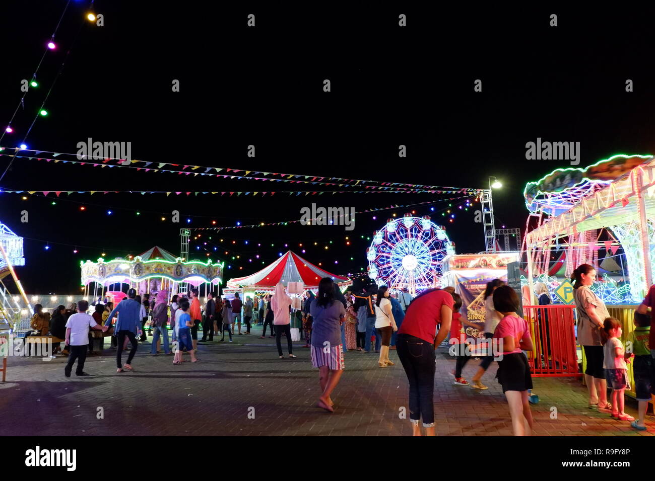 funfair Stock Photo Alamy