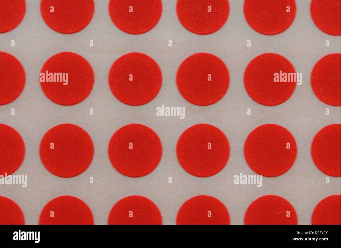 Red Dots On A White Background Stock Photo Alamy