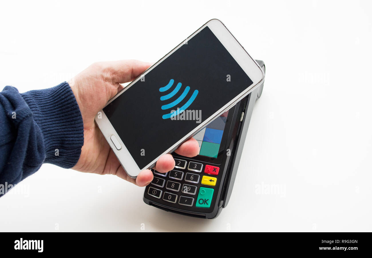 Contactless payment - Digital wallet Stock Photo