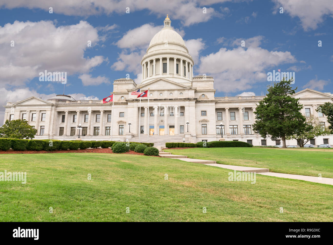Arkansas Capitol Building in Little Rock, AR Stock Photo