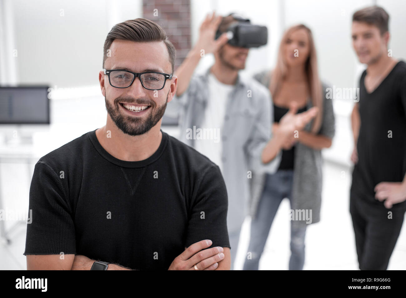 male software programmer testing a new app Stock Photo - Alamy