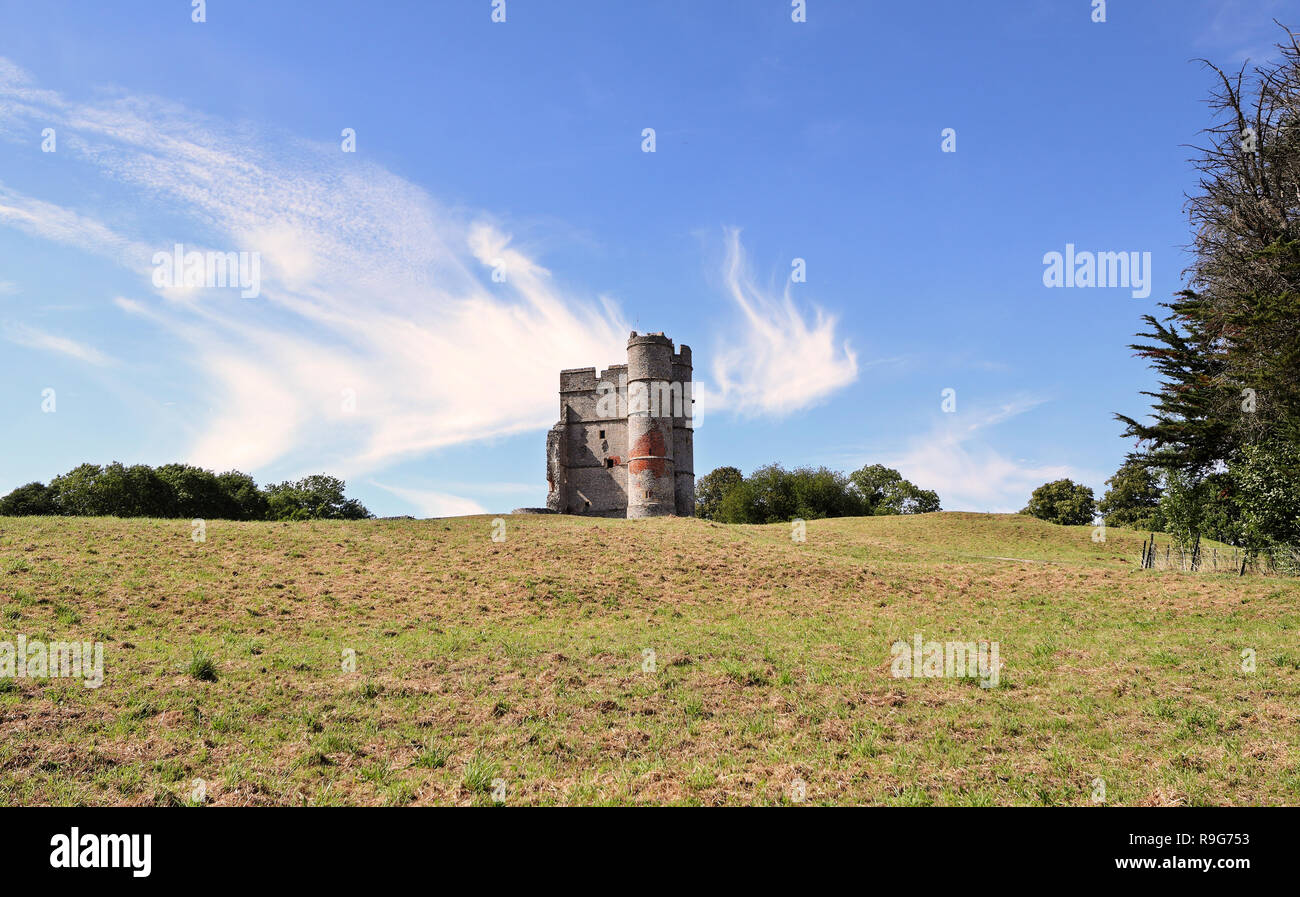 Remains of Medieval Donnington Castle  in West  Berkshire, England Stock Photo