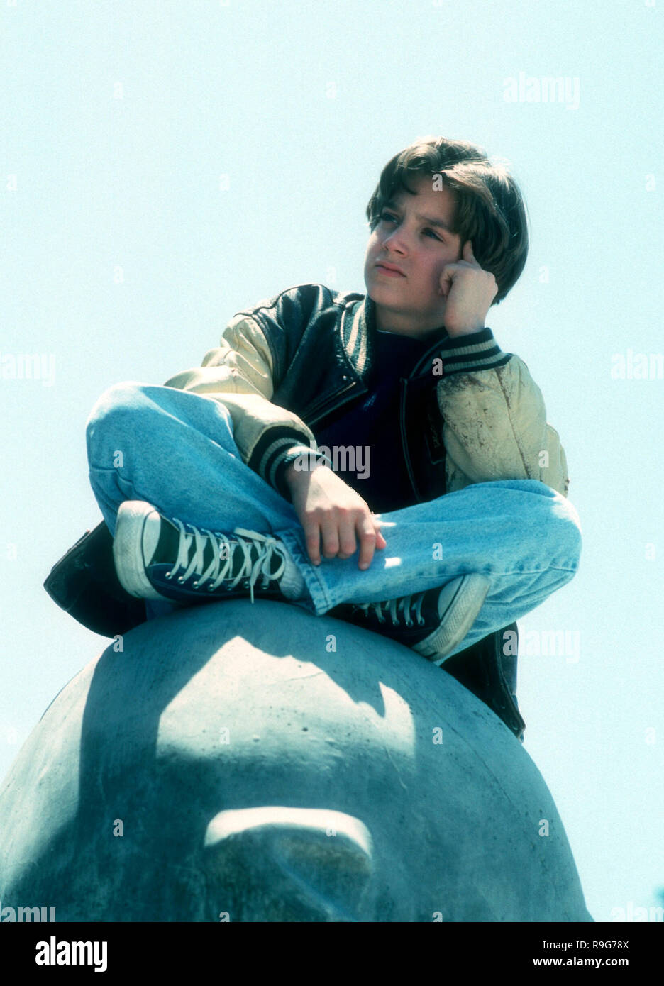 LOS ANGELES, CA -JUNE 6: (EXCLUSIVE) Actor Elijah Wood poses at a photo shoot on June 6, 1993 in Los Angeles, California. Photo by Barry King/Alamy Stock Photo Stock Photo