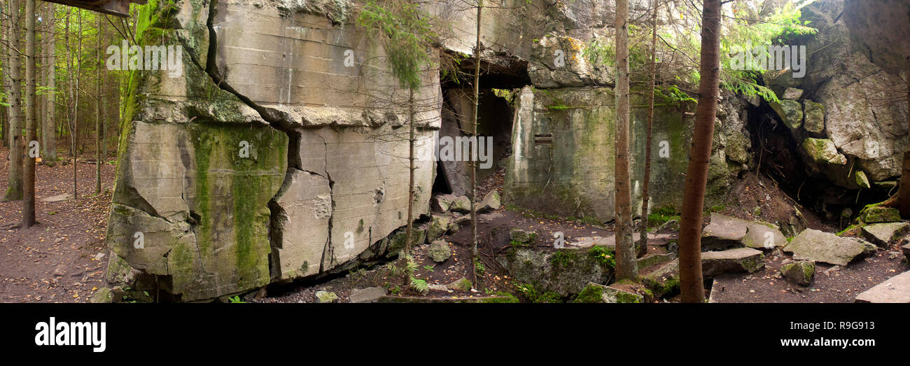 Remains of Wolf's Lair (german: Wolfsschanze), Führer's headquarters of  Adolf Hitler, Rastenburg, Masuria, Poland, Europe Stock Photo - Alamy